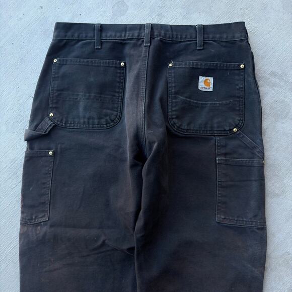 Carhartt black double knee work wear carpenter pants - Picture 5 of 7